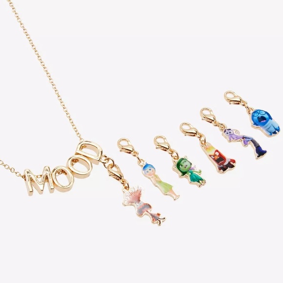 Inside Out 2 Pixar Disney Mood Necklace changeable charms NWT - Picture 1 of 13